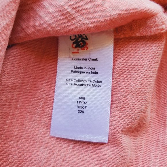 Coldwater Creek SMALL pink soft loose fit sleeveless tank top - Picture 6 of 10